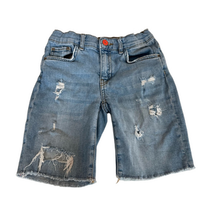3/20$  Zara Boys “Super Soft” Light Blue Distressed Denim Jean Shorts size 10